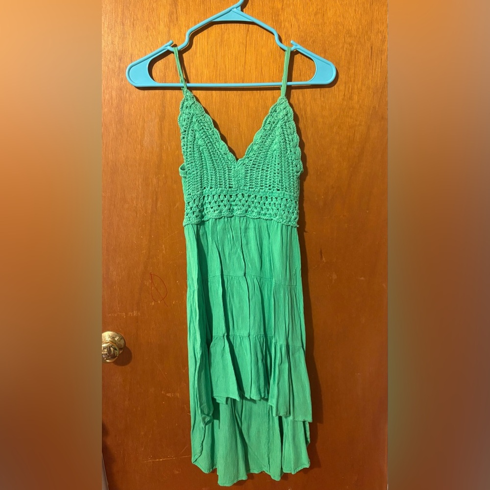 Charlotte Russe Vibrant Green Knit Dress